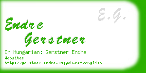 endre gerstner business card